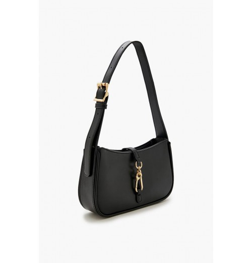 Faux Leather Carabiner Shoulder Bag Faux Leather Carabiner Shoulder Bag