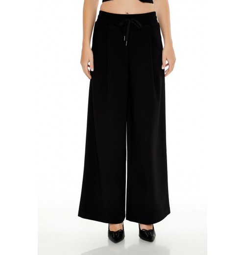 Drawstring Wide-Leg Pants