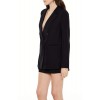 Plunging Double-Breasted Blazer