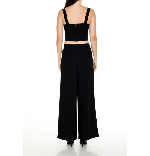 Drawstring Wide-Leg Pants