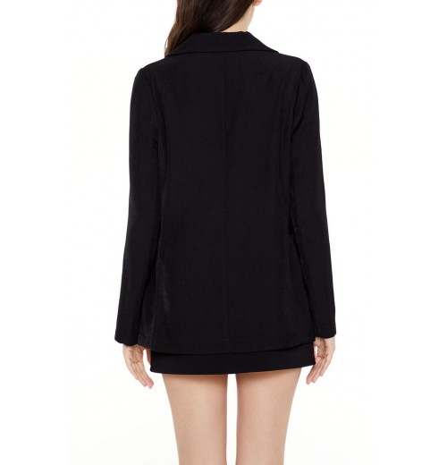 Plunging Double-Breasted Blazer