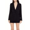 Plunging Double-Breasted Blazer