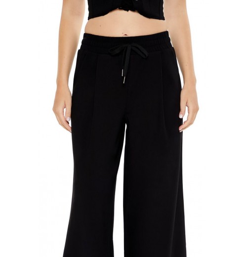 Drawstring Wide-Leg Pants