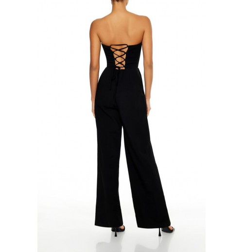 Lace-Up Strapless Jumpsuit Lace-Up Strapless Jumpsuit